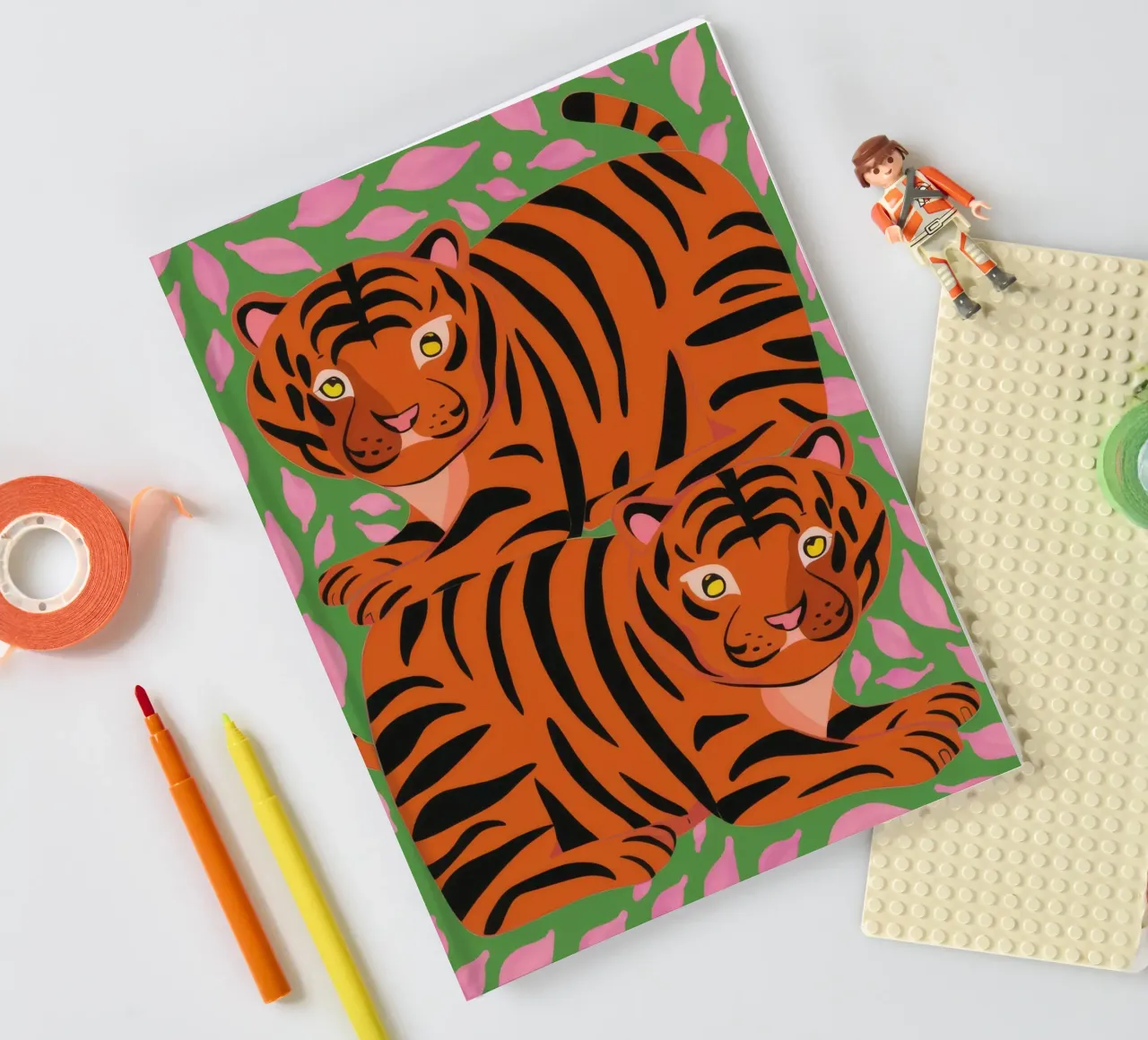Tiger Duo Repose notebook by Stone Decade