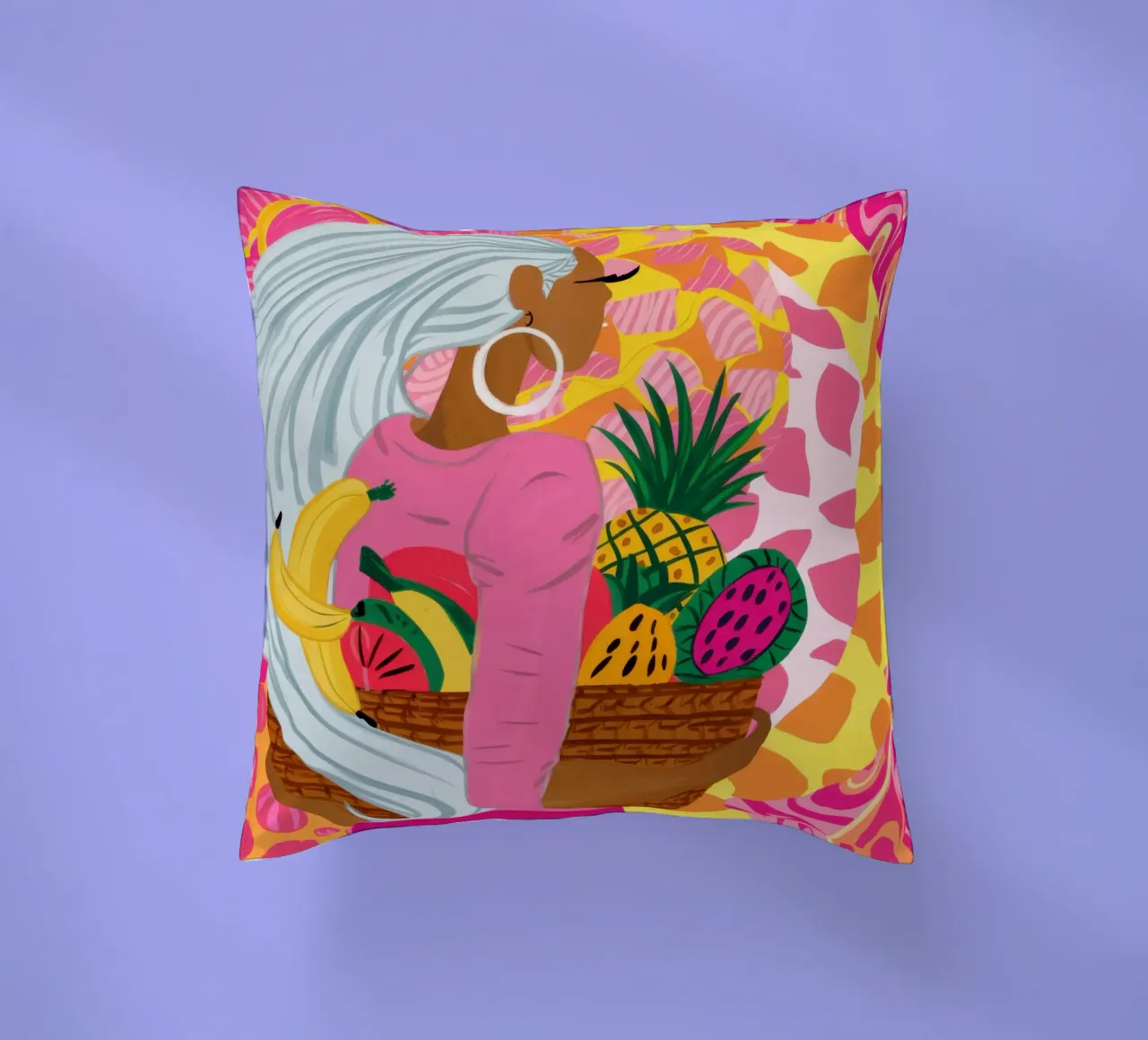 Cesto di frutta Dea cuscino da Sentinel Glow