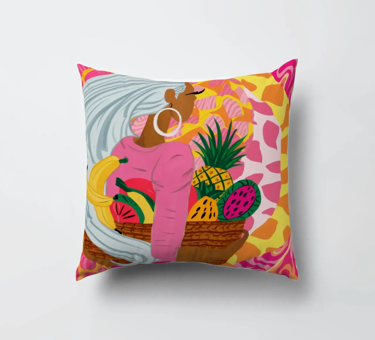Cesto di frutta Dea cuscino da Sentinel Glow