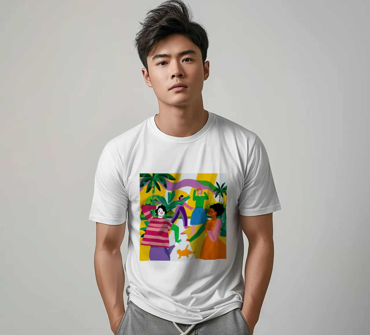 Friendship's Joyful Dance t-shirt by Marigold Tiga
