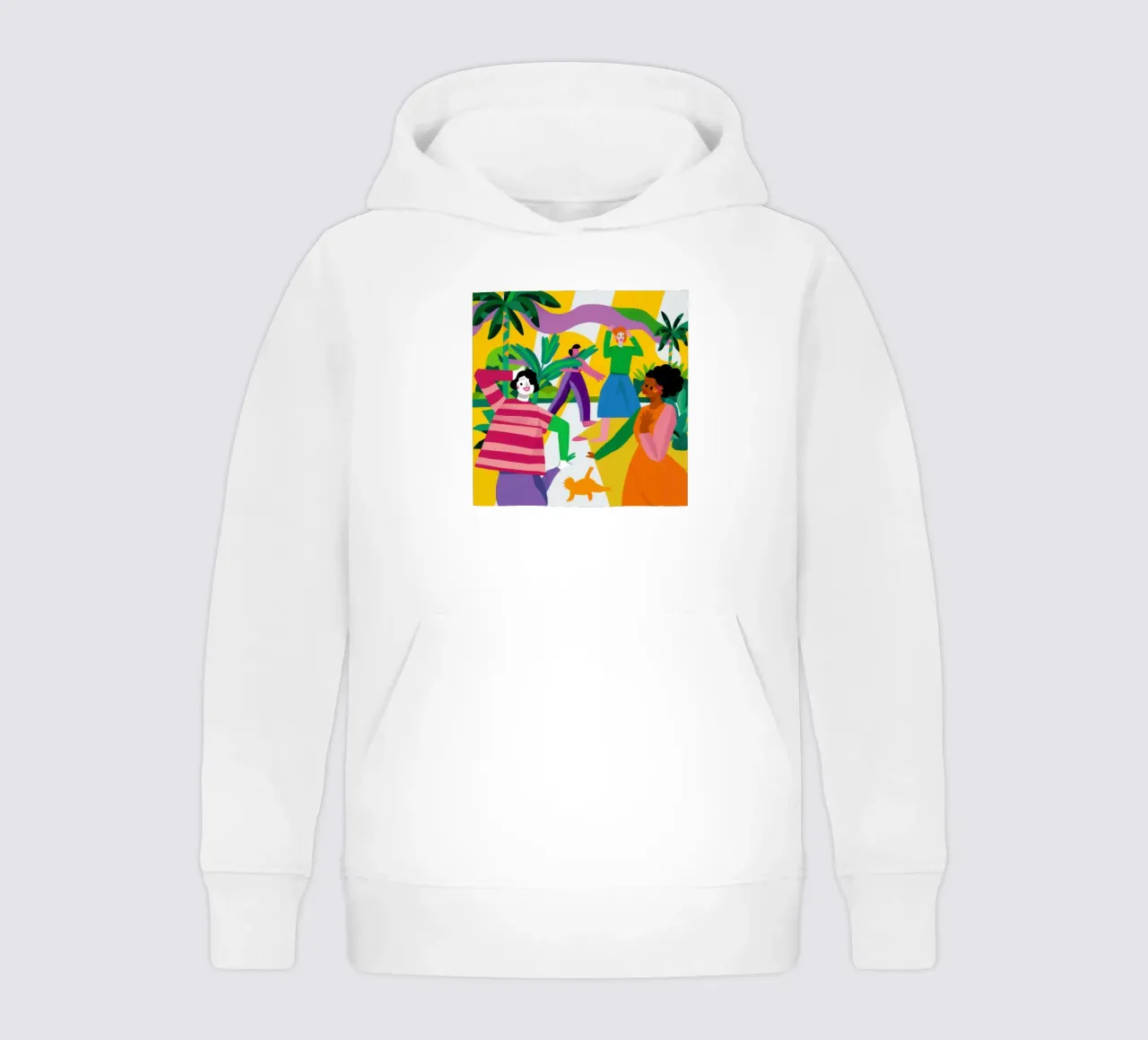 Friendship's Joyful Dance kids hoodie by Marigold Tiga
