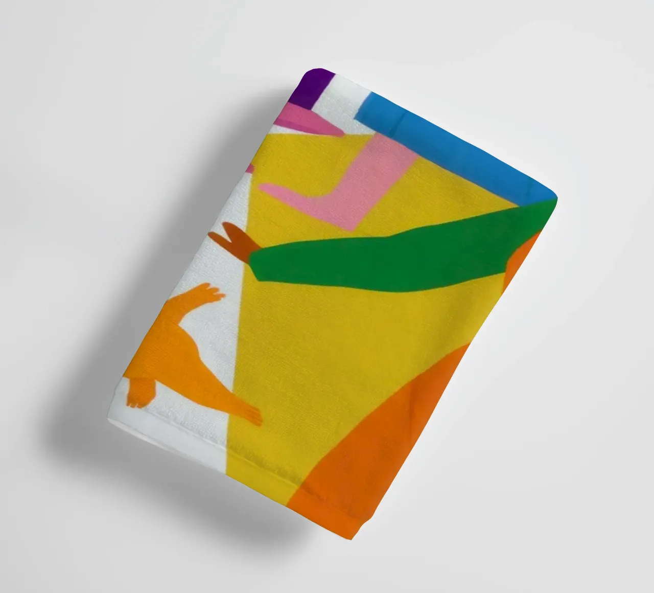 De vreugdevolle dans van vriendschap badhanddoek van Marigold Tiga