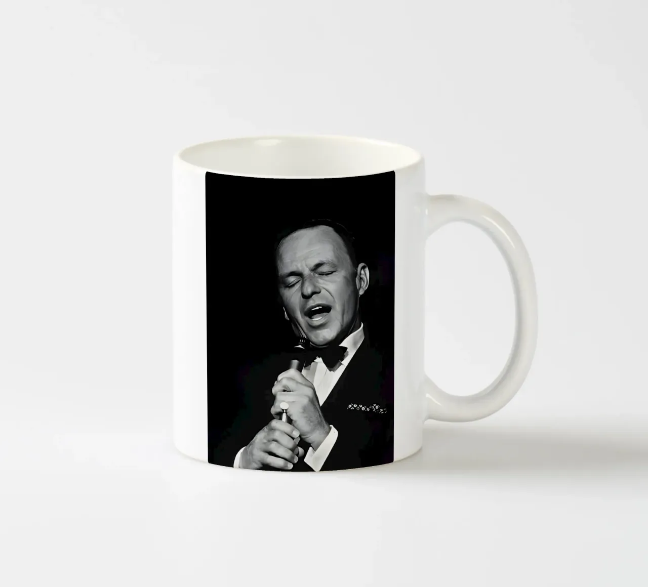 Frank Sinatra tazza in ceramica da Low poly art