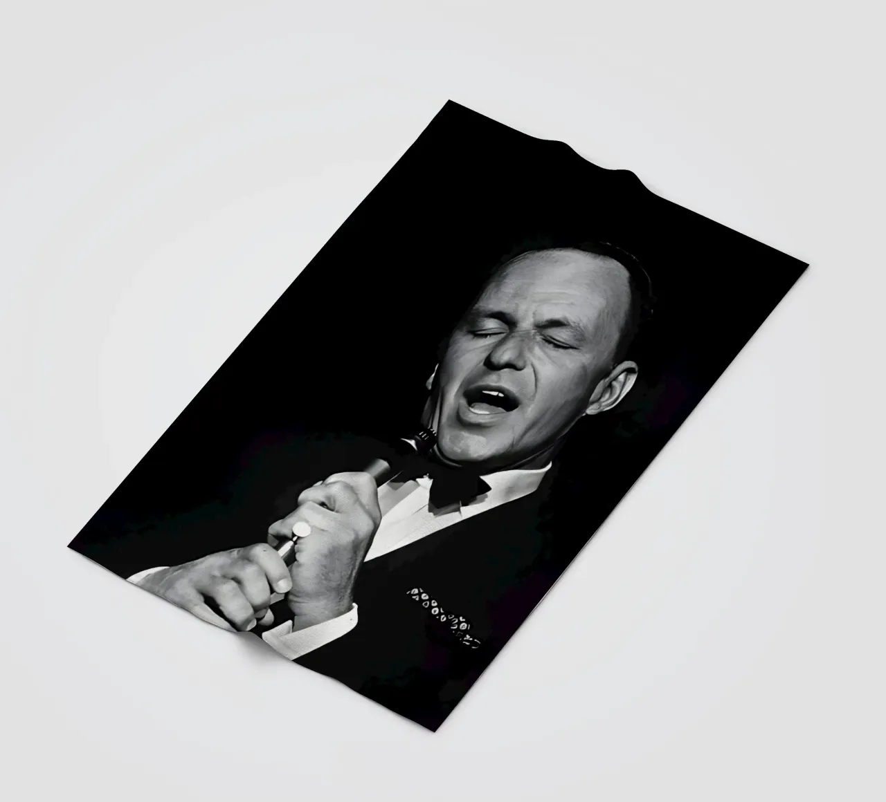 Frank Sinatra coperta in pile da Low poly art