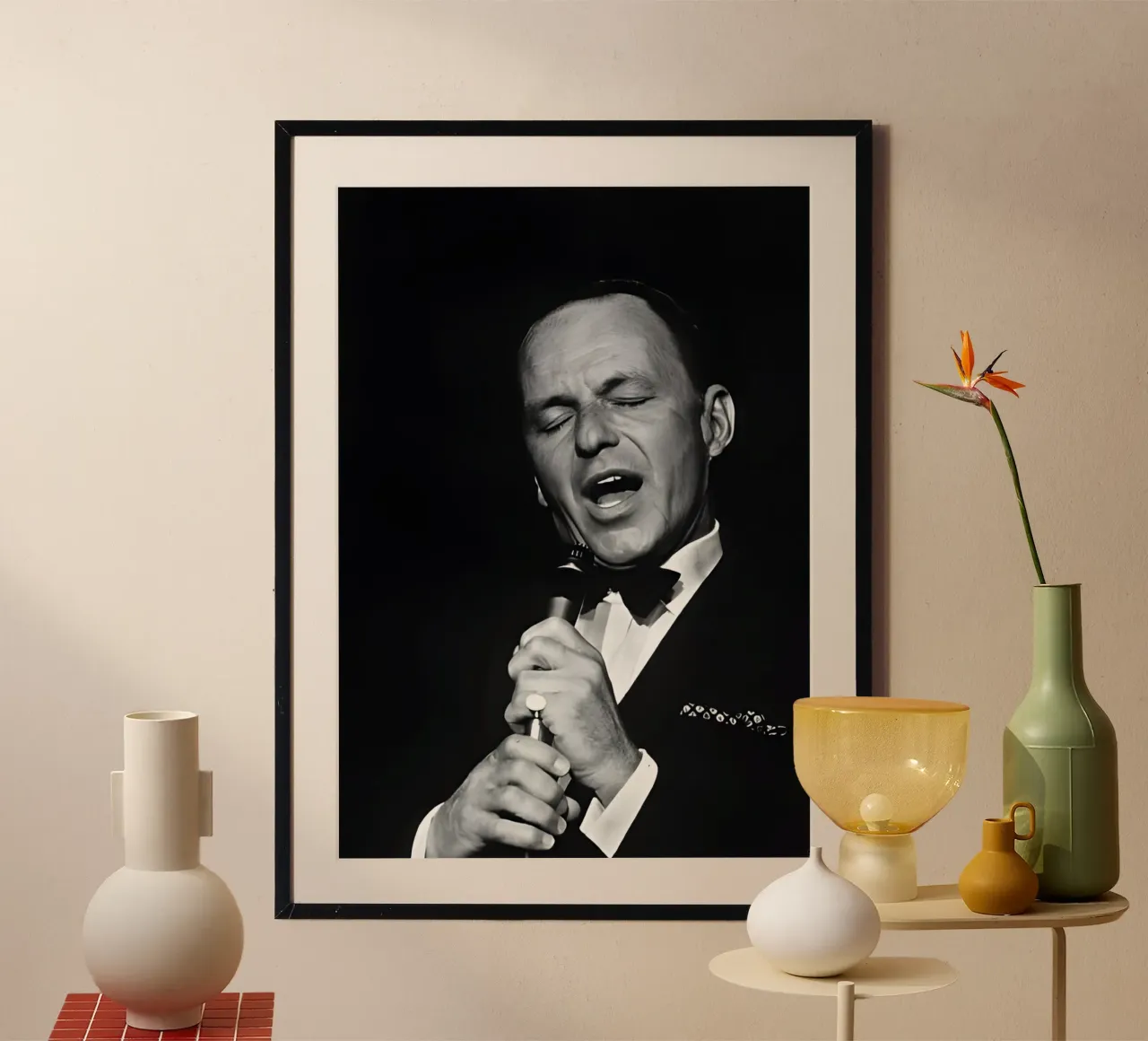 Frank Sinatra carta hahnemühle da Low poly art
