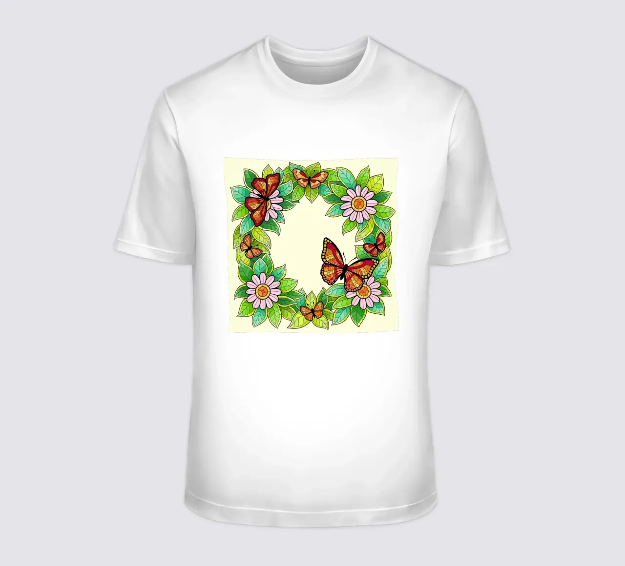 Schmetterlingsgarten T-Shirt von Fanya Art