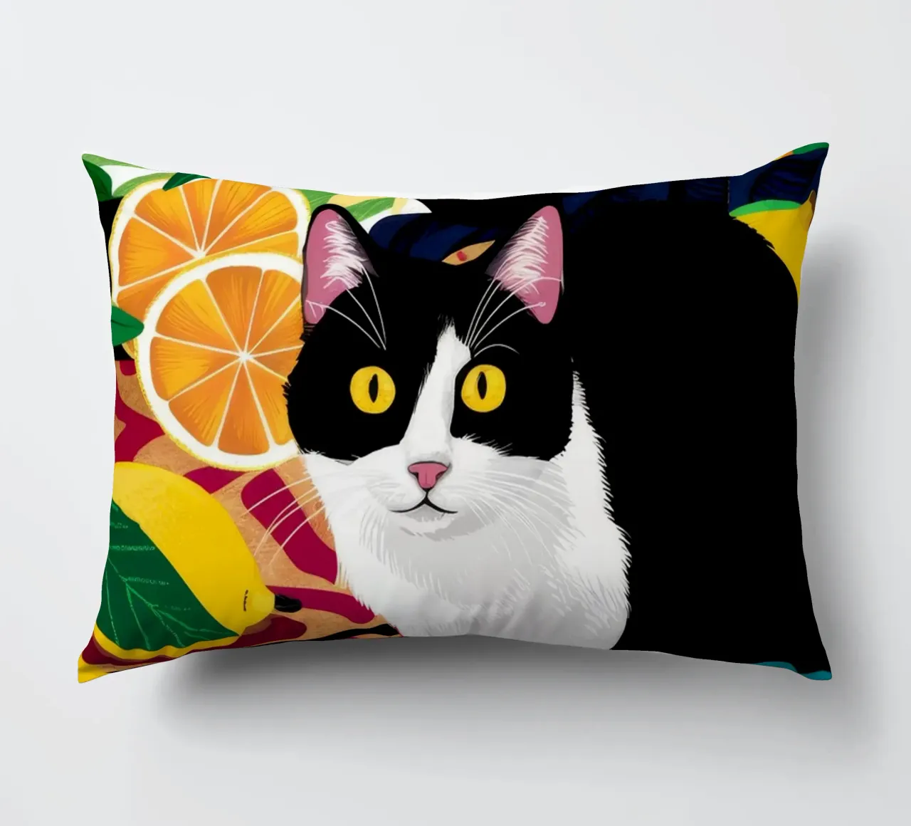 I limoni di Dapper Cat cuscino da Stone Decade