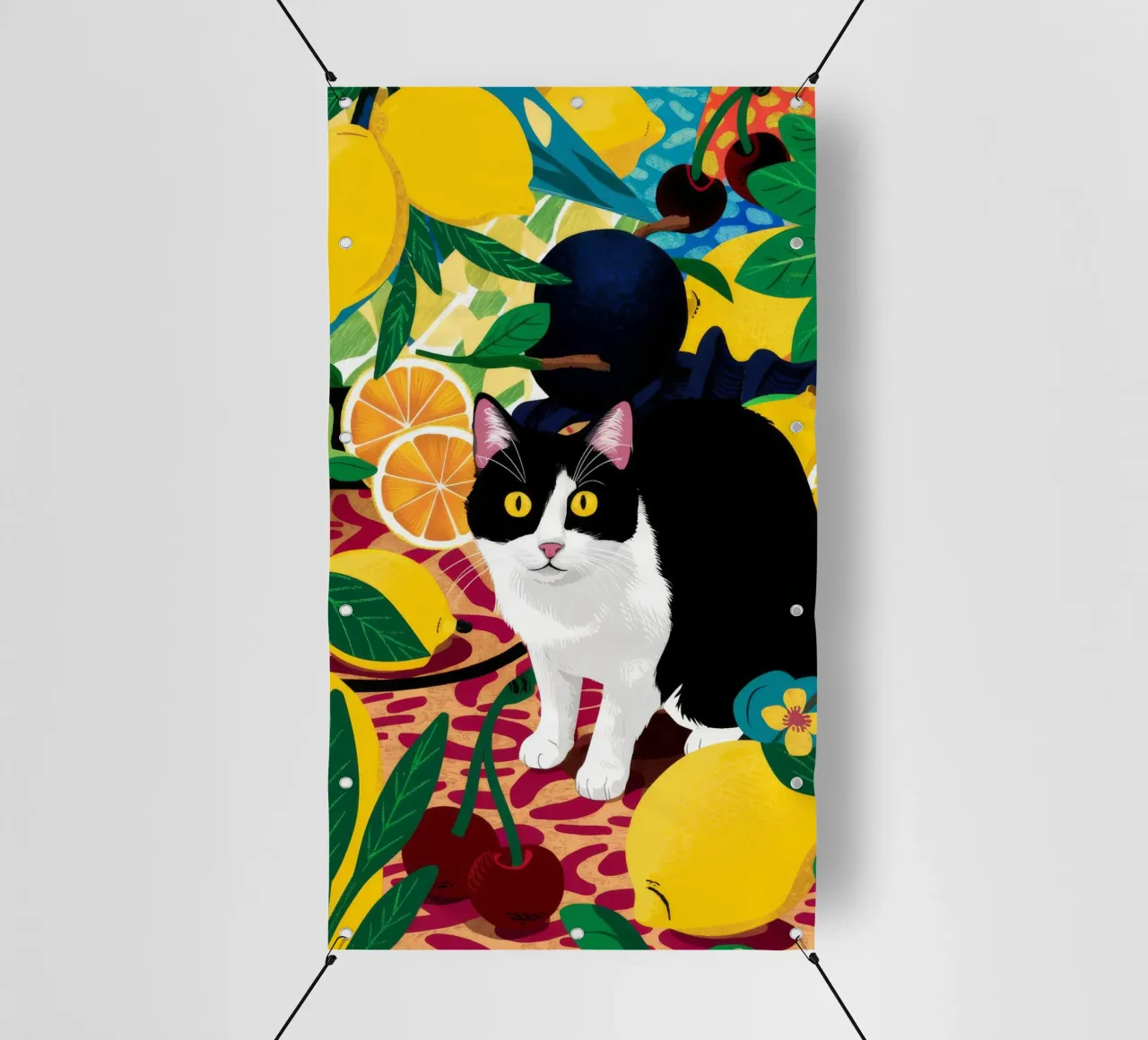 I limoni di Dapper Cat telo in pvc da Stone Decade