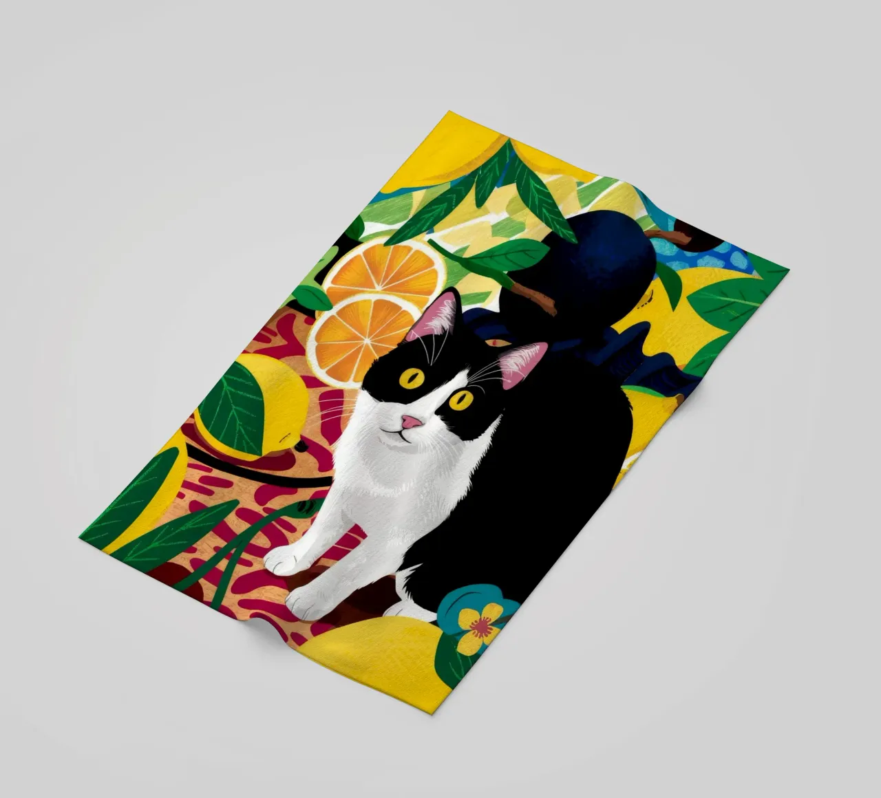 I limoni di Dapper Cat telo mare da Stone Decade