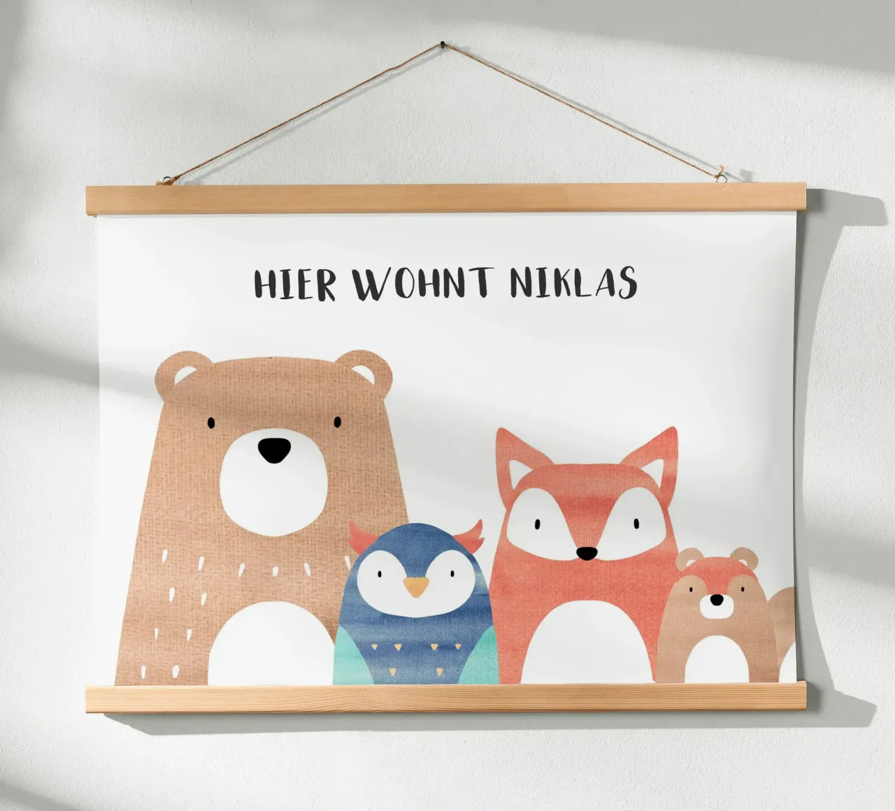 Waldfreunde mit Wunschname poster da BAINAI KIDS