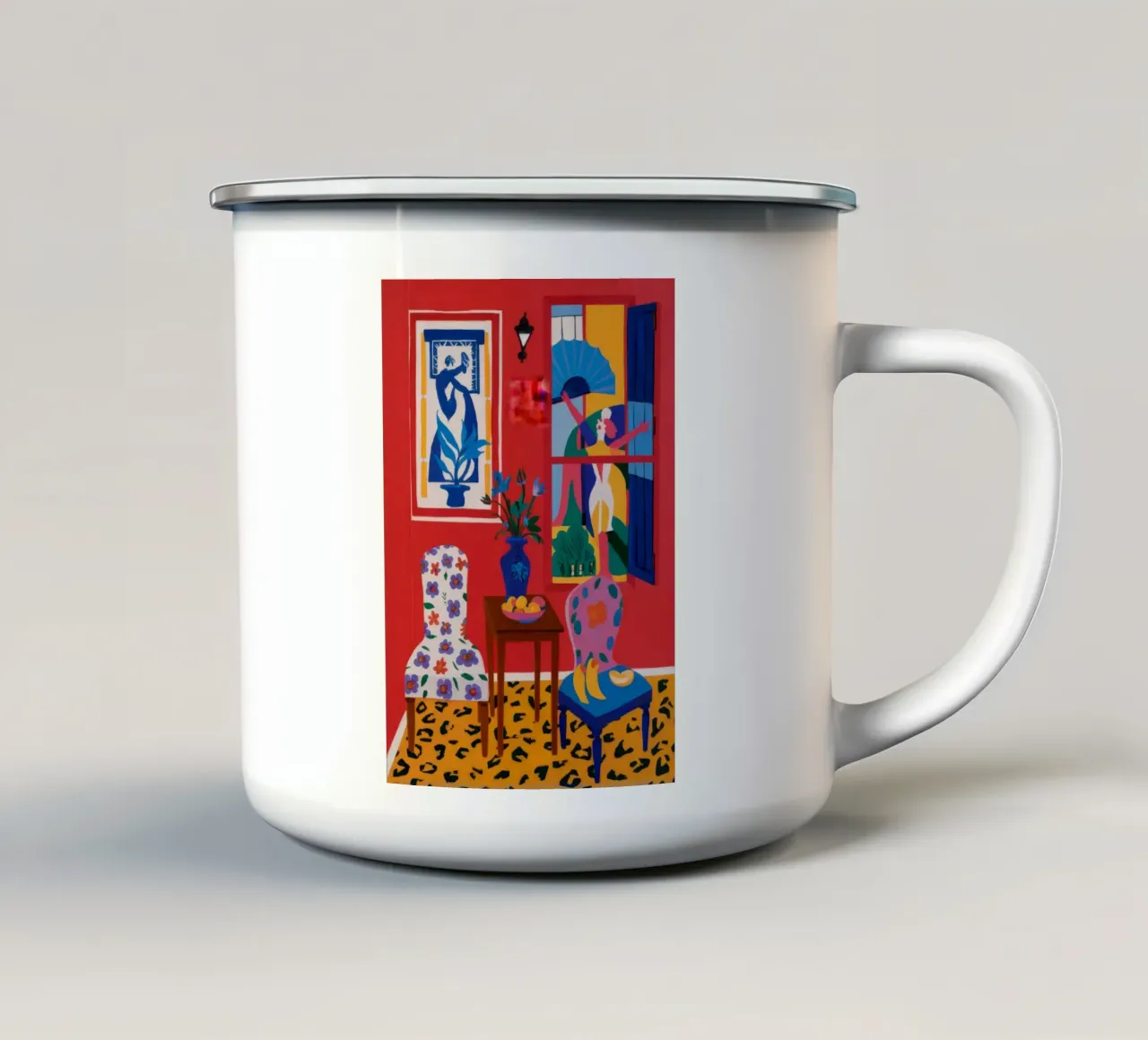 Interni ispirati al Maraouda tazza in smalto da Stone Decade