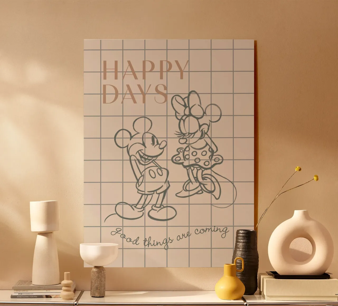 Happy Days - Minnie & Mickey plexiglass da Mickey Mouse