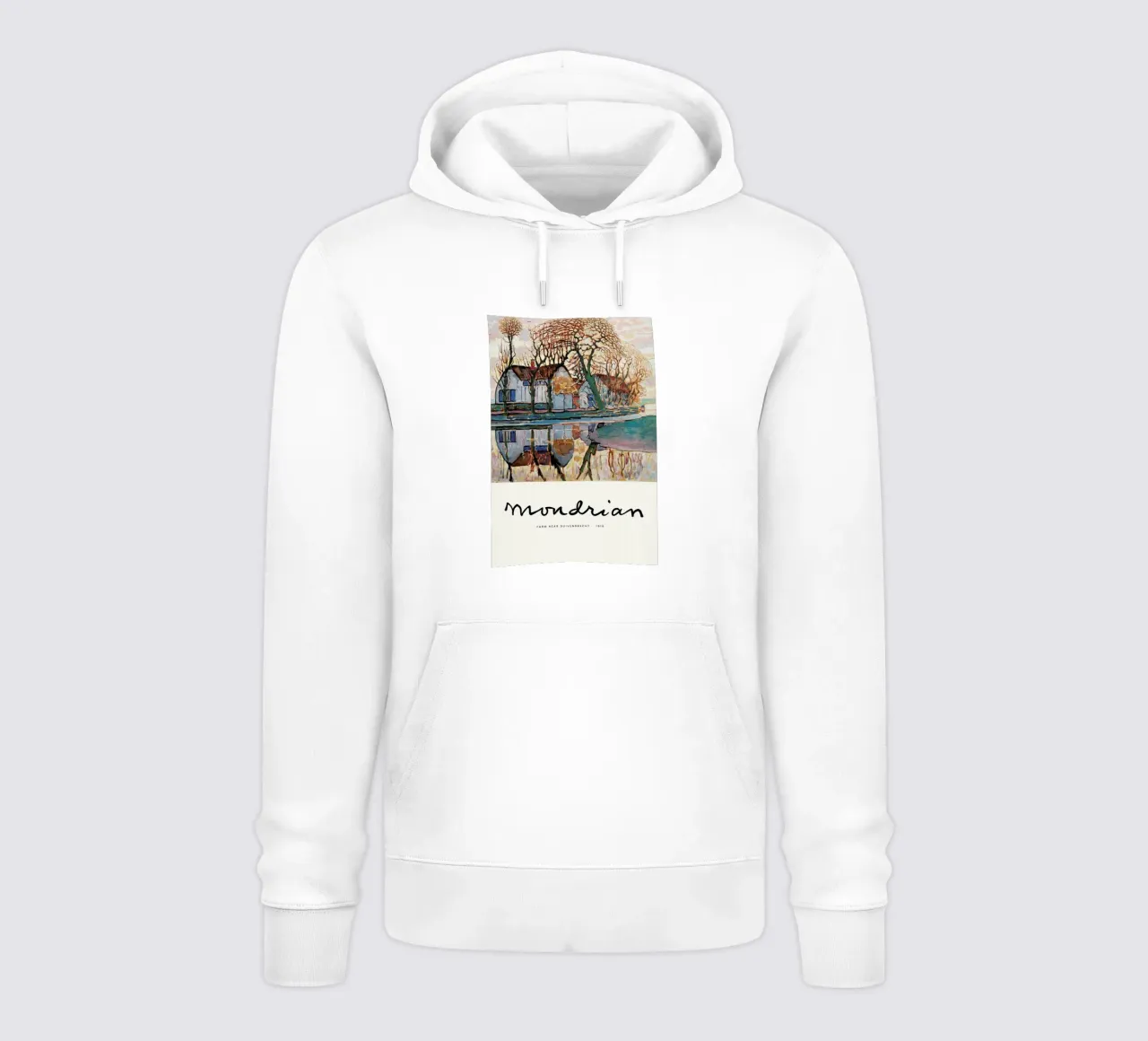 Mondrian – Signed Farm felpa con cappuccio da Vintage by JUNIQE