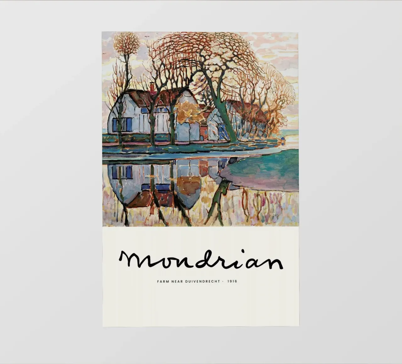 Mondrian – Signed Farm pellicola backlit da Vintage by JUNIQE