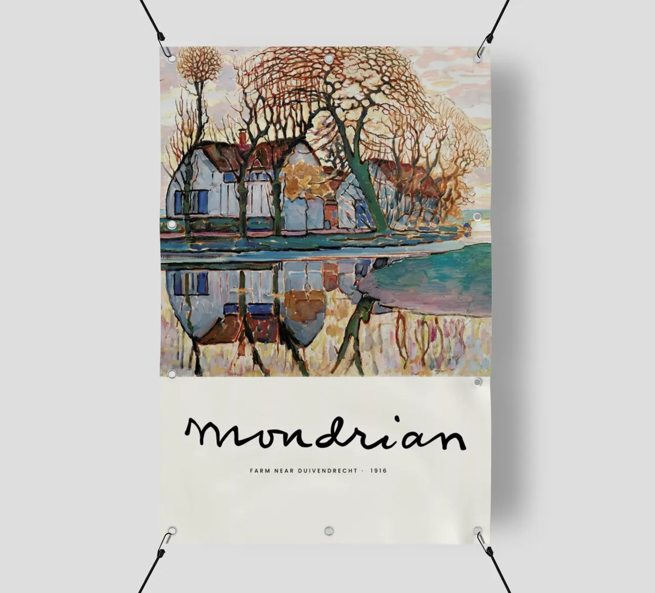 Mondrian – Signed Farm telo in pvc da Vintage by JUNIQE
