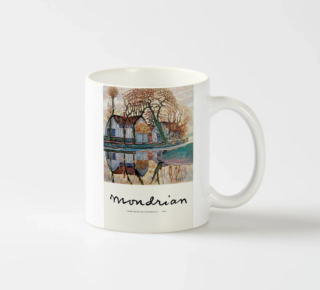 Mondrian – Signed Farm tazza in ceramica da Vintage by JUNIQE