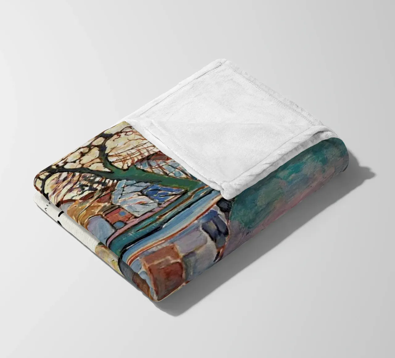 Mondrian – Signed Farm coperta in pile da Vintage by JUNIQE