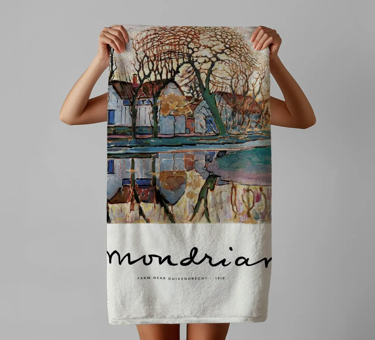 Mondrian – Signed Farm asciugamano da bagno da Vintage by JUNIQE