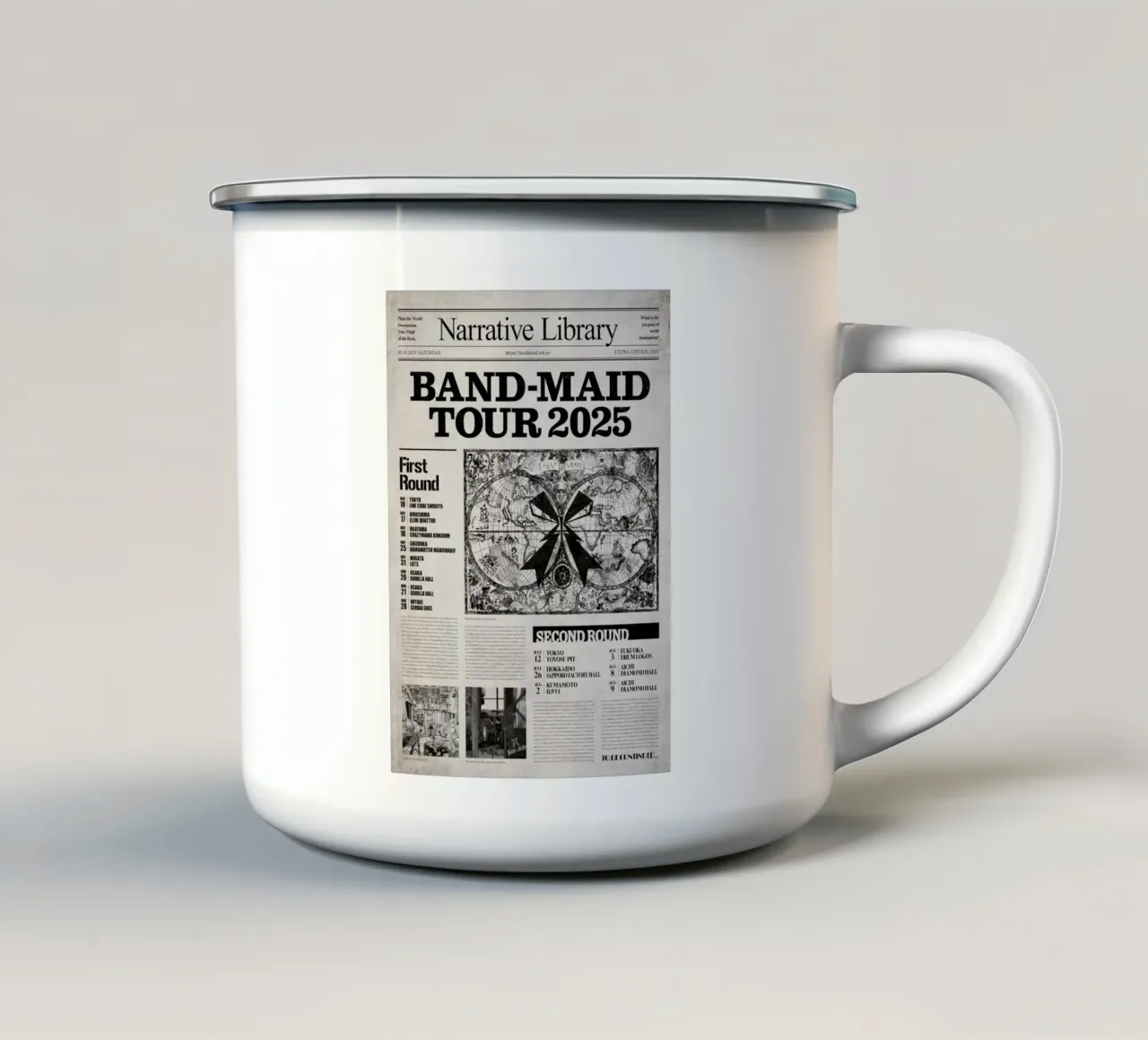 Band Maid Tour 2025 tazza in smalto da Music Fest