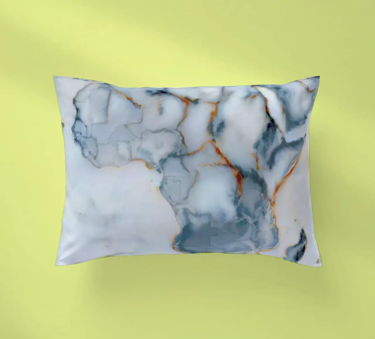 Africa Marble Map cuscino da Octavian
