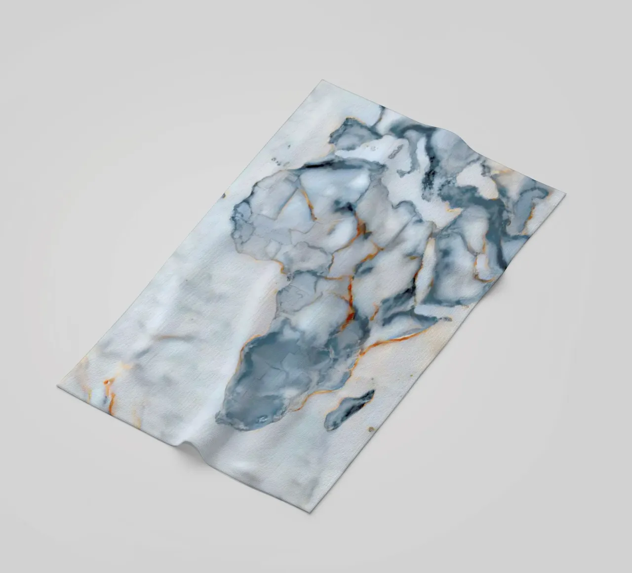 Africa Marble Map beach towel by Octavian
