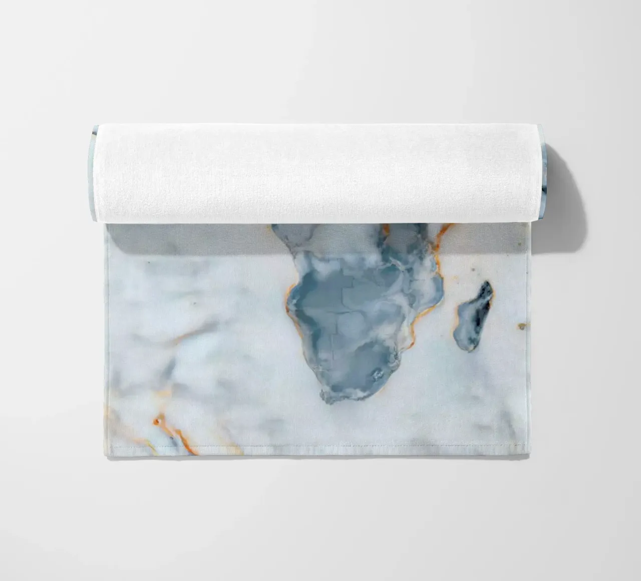 Africa Marble Map beach towel by Octavian