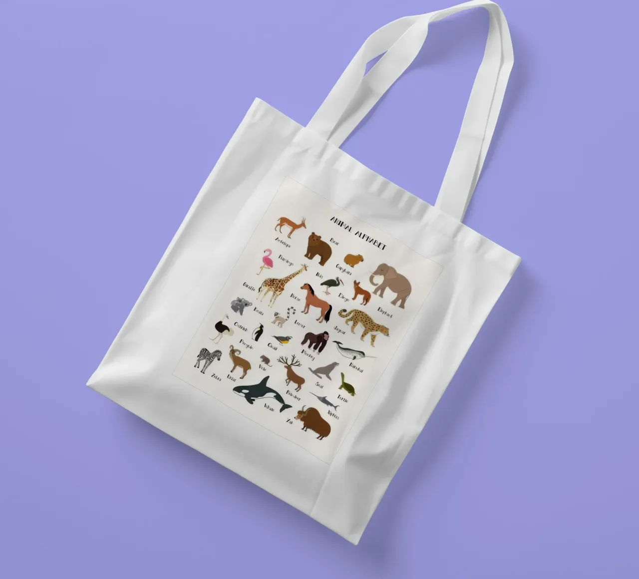 Animal Alphabet tote bag by KIds Idea