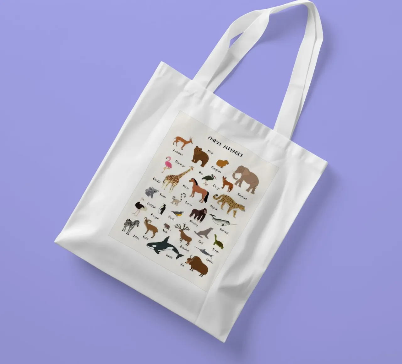 Animal Alphabet tote bag by KIds Idea