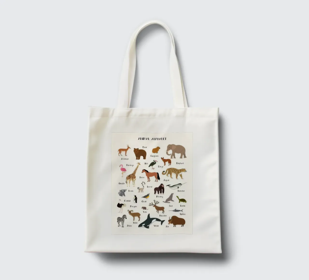 Animal Alphabet tote bag by KIds Idea