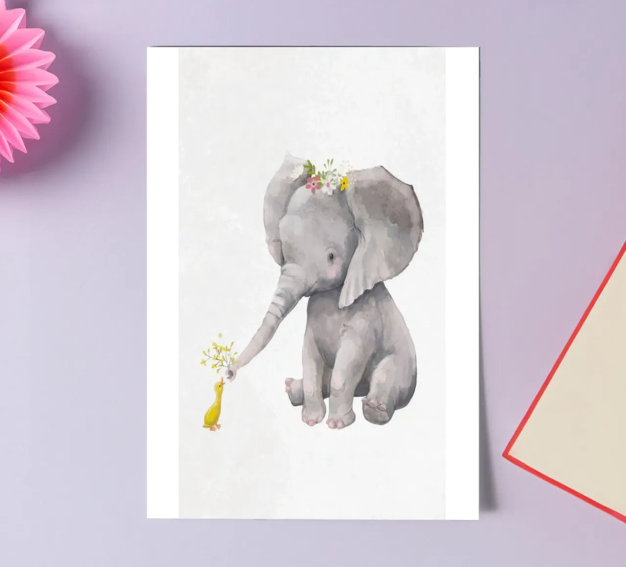 Elephant & Duck sticker sheet by KIds Idea