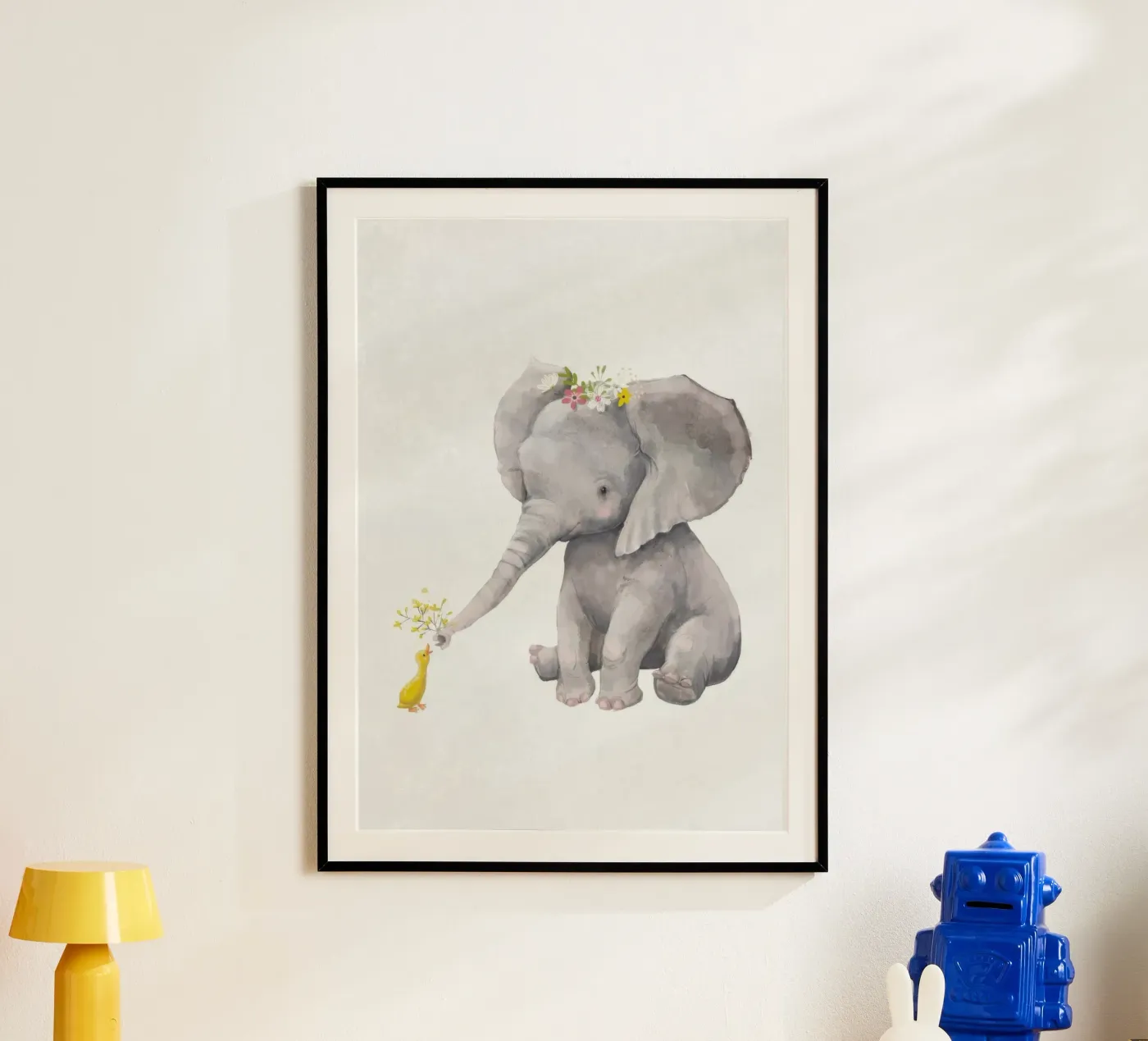 Elefante e anatra poster da KIds Idea