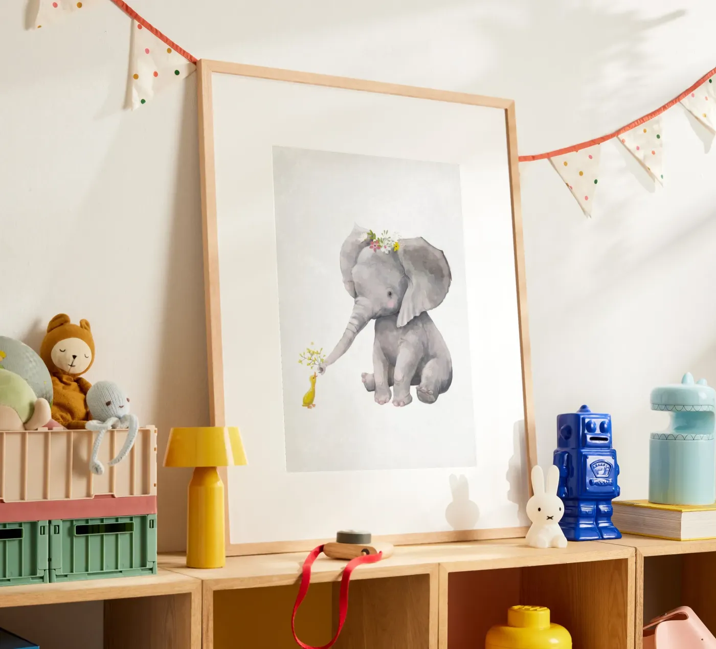 Elefante e anatra poster da KIds Idea