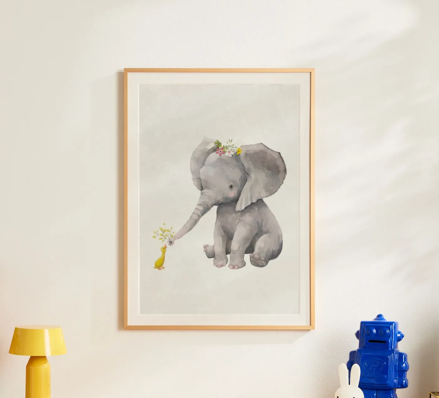 Elefante e anatra poster da KIds Idea
