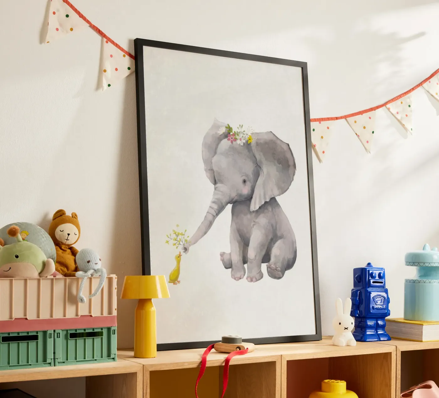 Elefante e anatra poster da KIds Idea