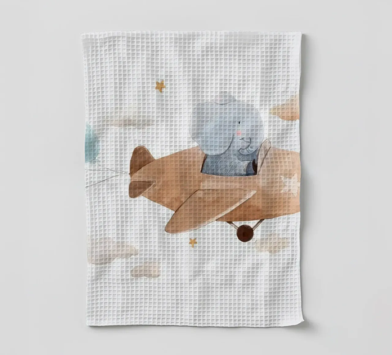 Elephant Pilot tea towel by KIds Idea