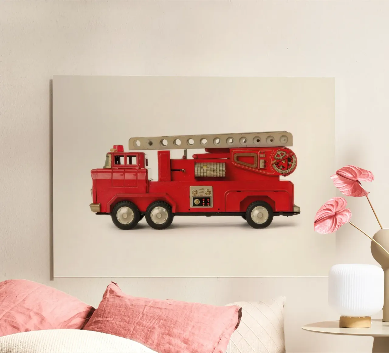 Camion dei pompieri alluminio dibond da KIds Idea