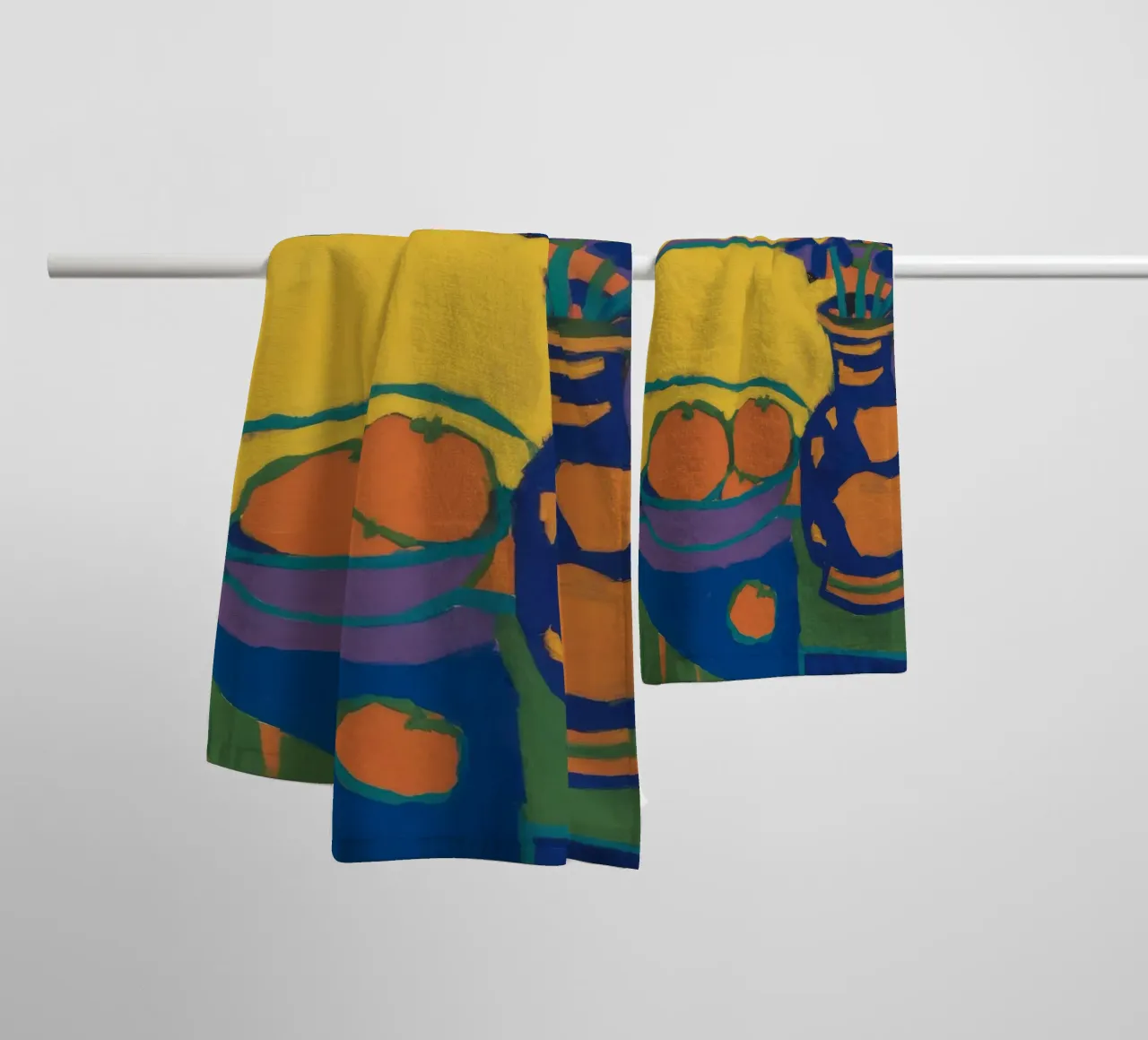 Orange Dress Old Town towel by Stone Decade