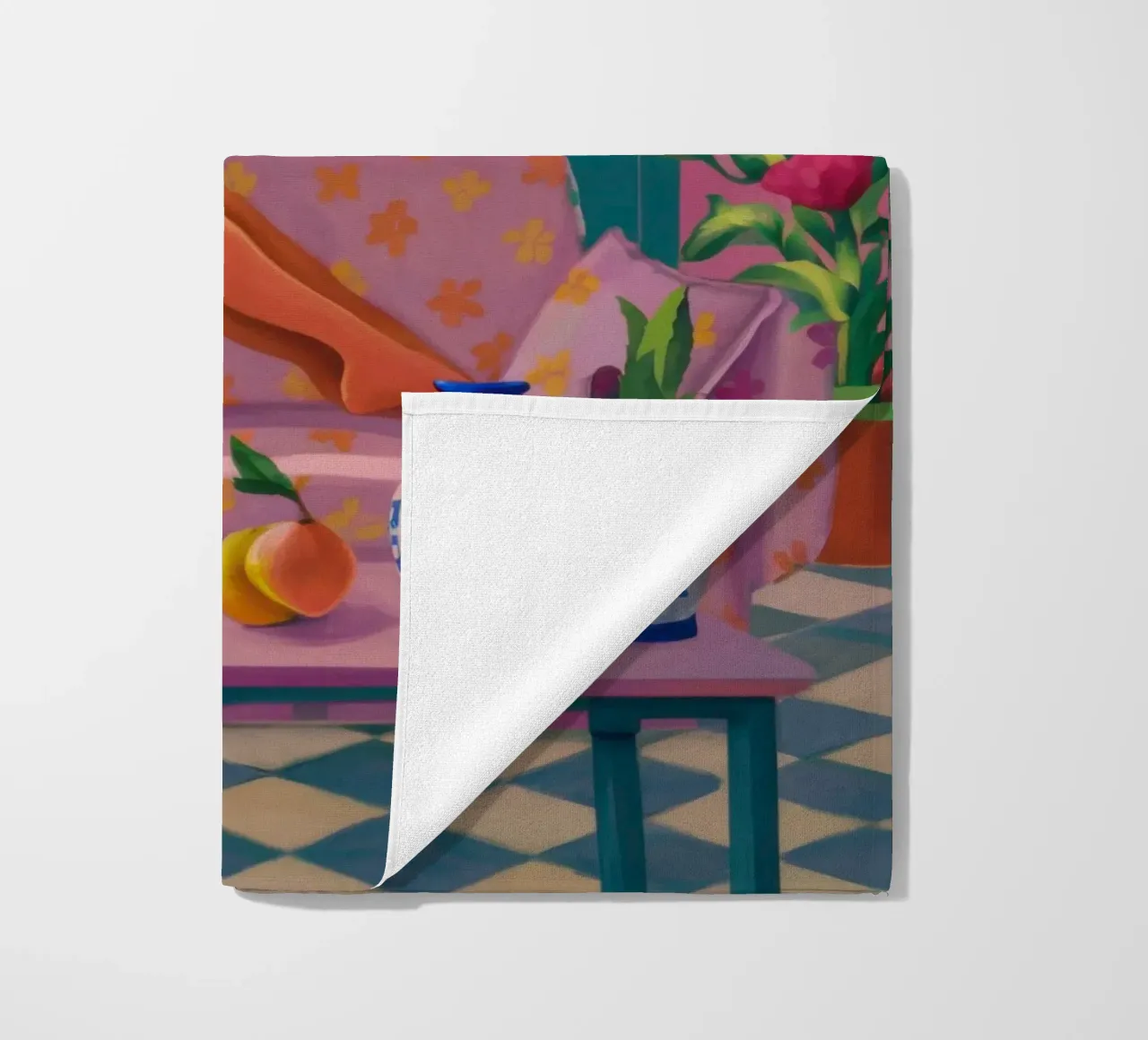 Abstract Window Stillness beach towel by Marigold Tiga