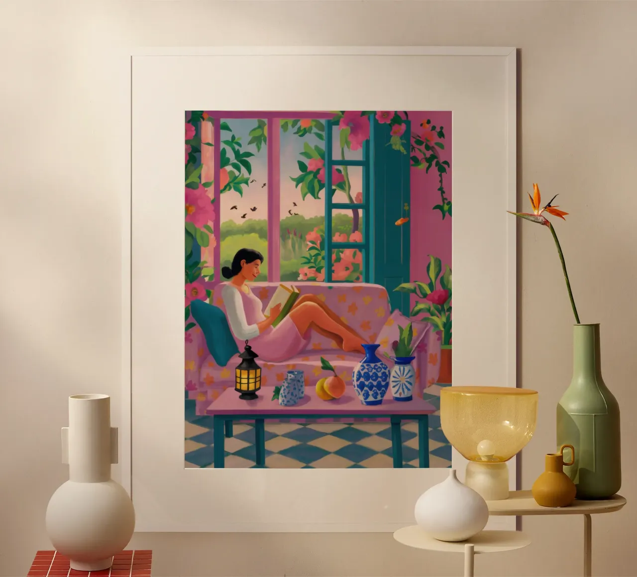 Abstract Window Stillness hahnemühle by Marigold Tiga