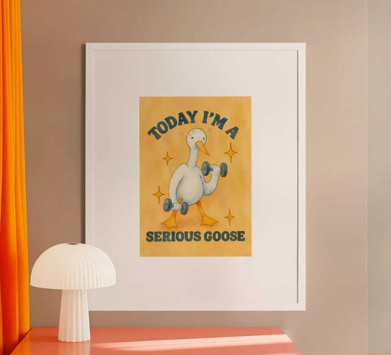 Today I'm A Serious Goose hahnemühle by onerules