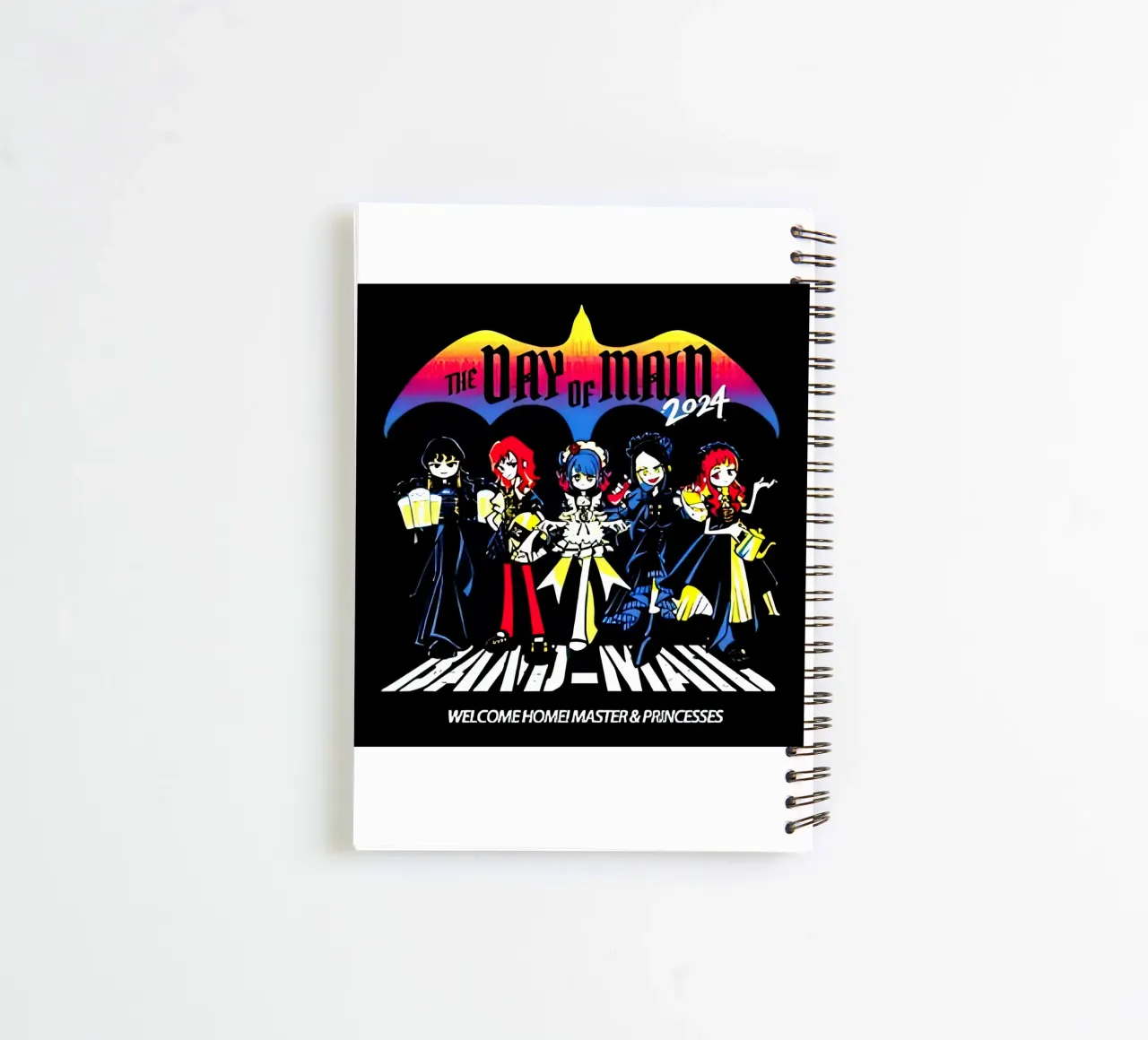 The Day Of Main band Maid spiral notebook by Music Fest