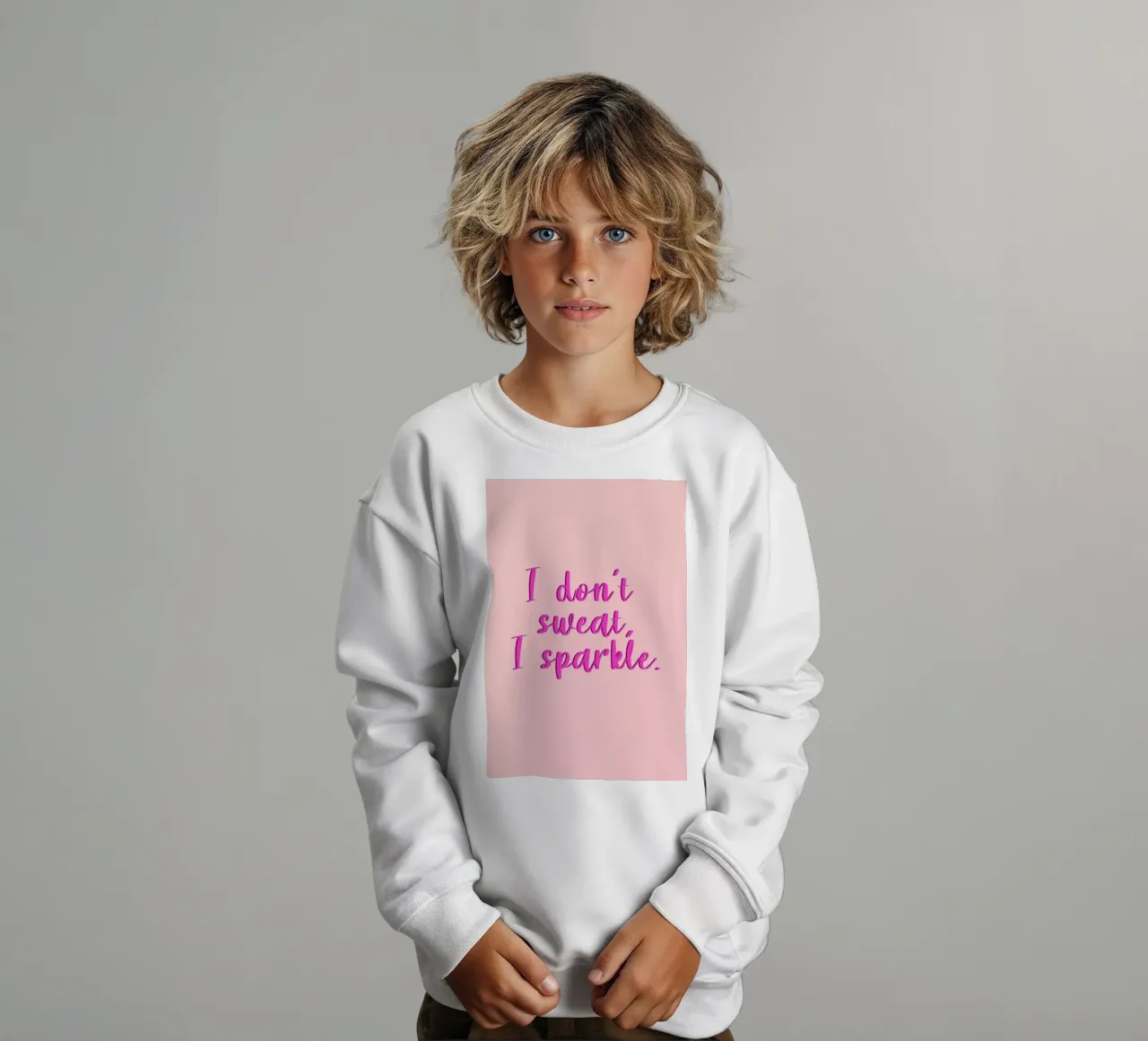 I Don't Sweat felpa bambino da Ayleen