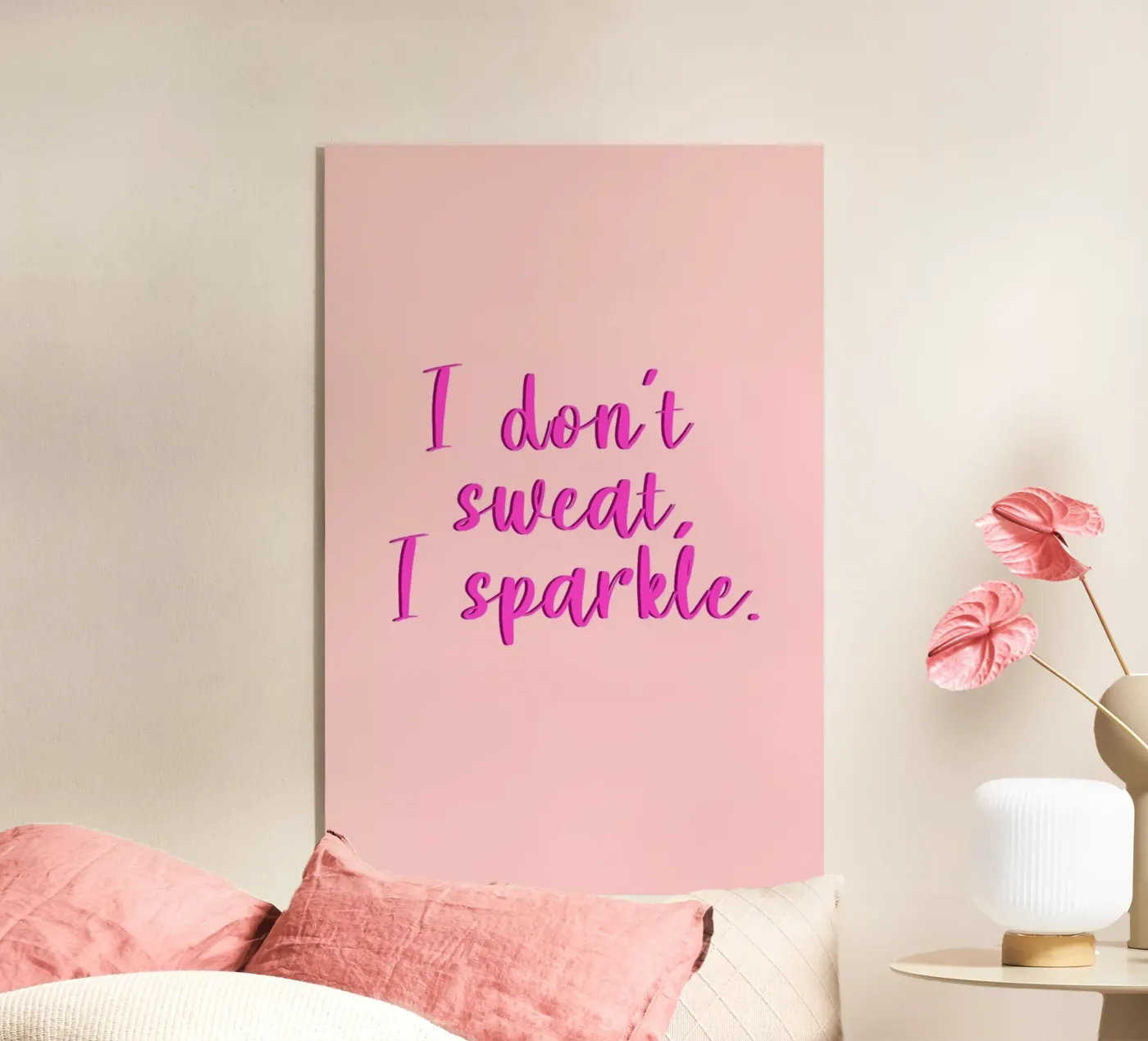 I Don't Sweat plexiglass da Ayleen