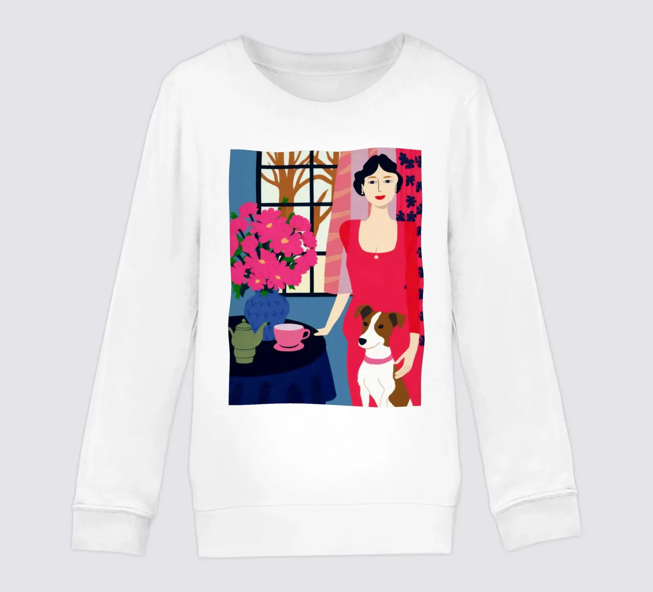 Maglione arancione Daisy felpa bambino da Marigold Tiga