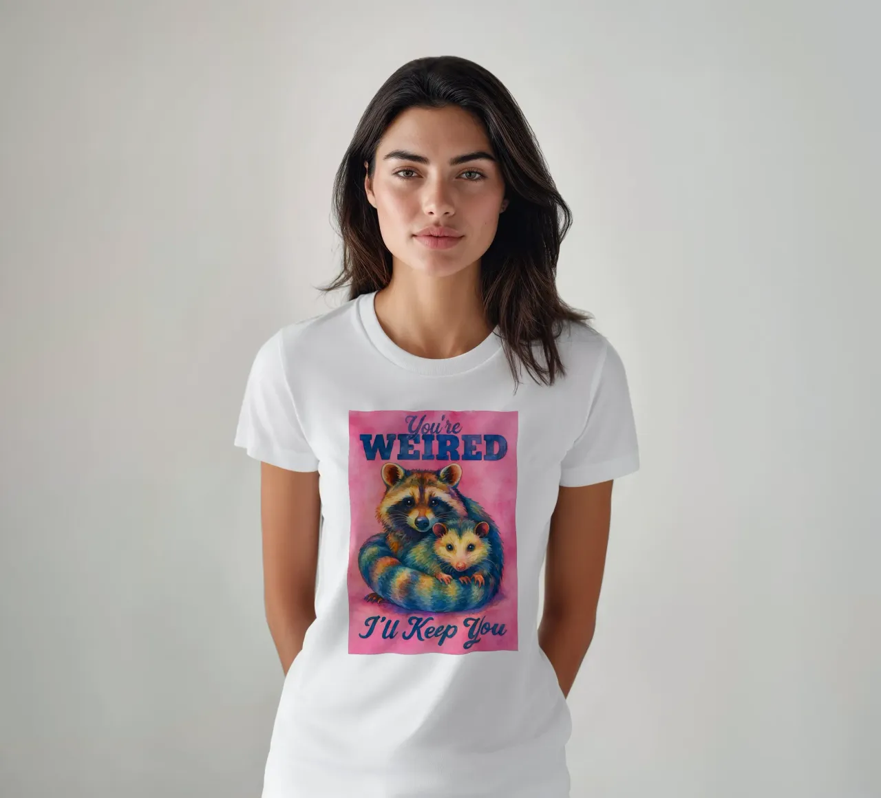 Sei strano, ti terrò come un procione t-shirt da onerules