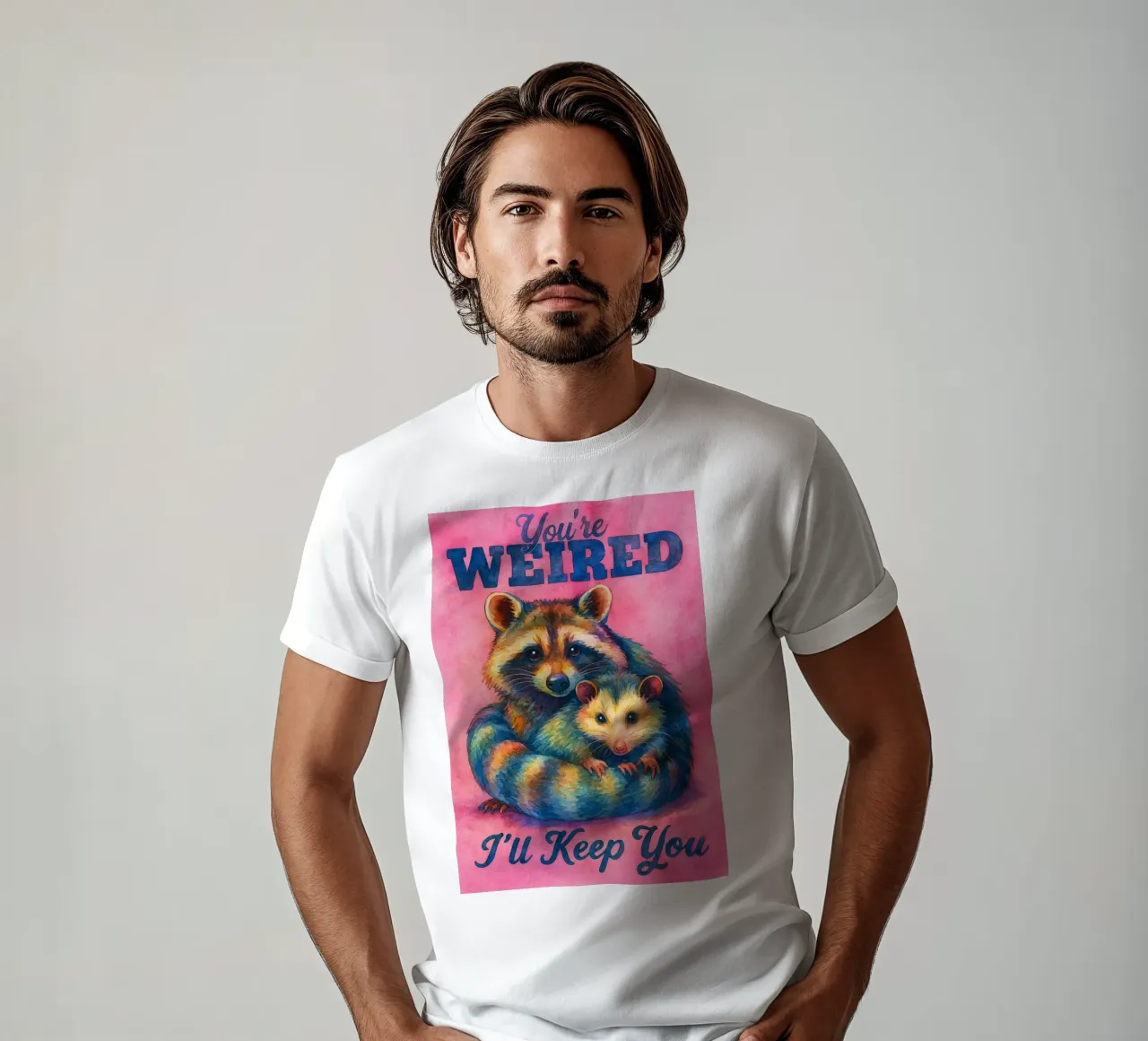 Sei strano, ti terrò come un procione t-shirt da onerules