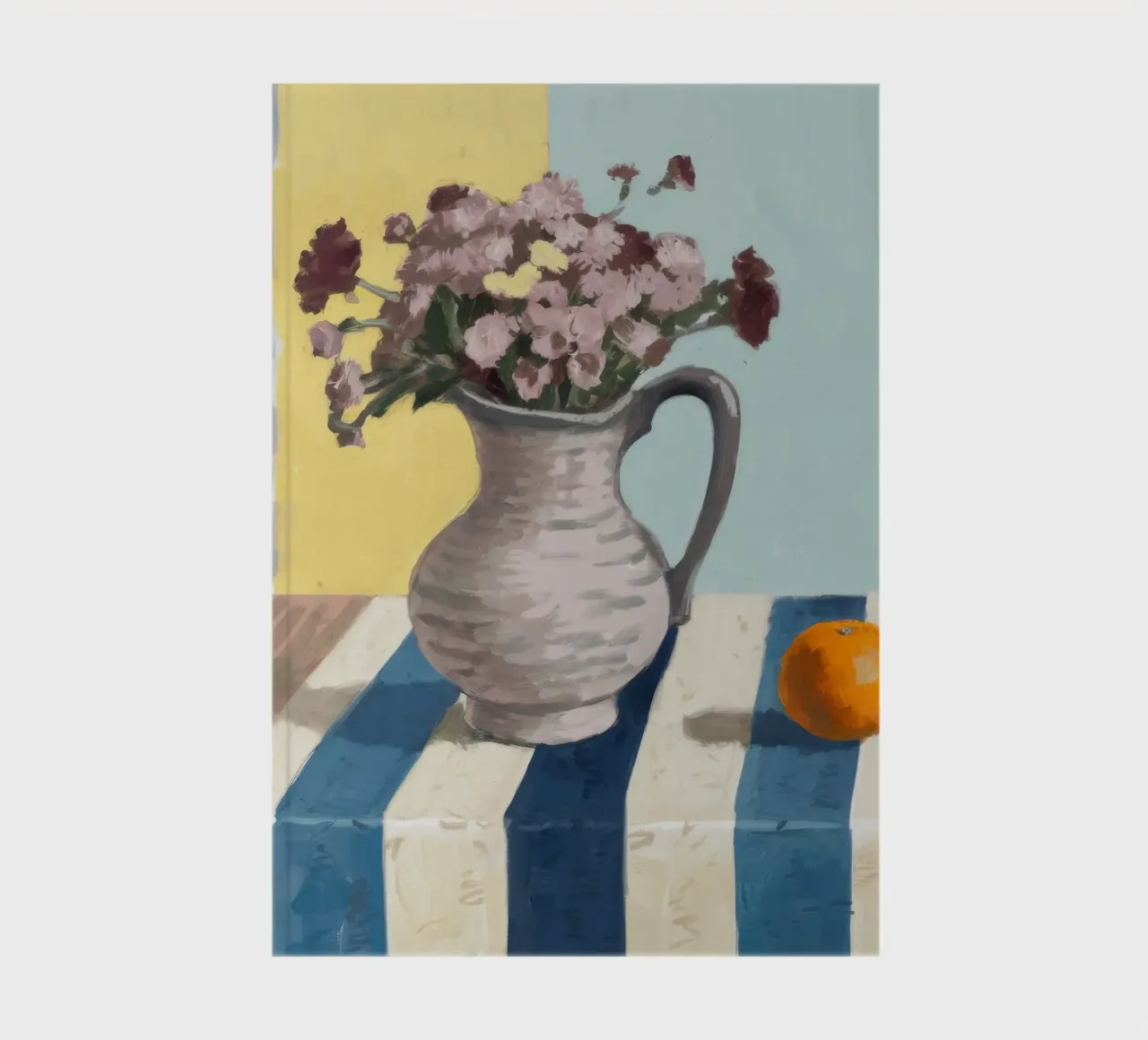 Striped Table Tangerine notebook by Stone Decade