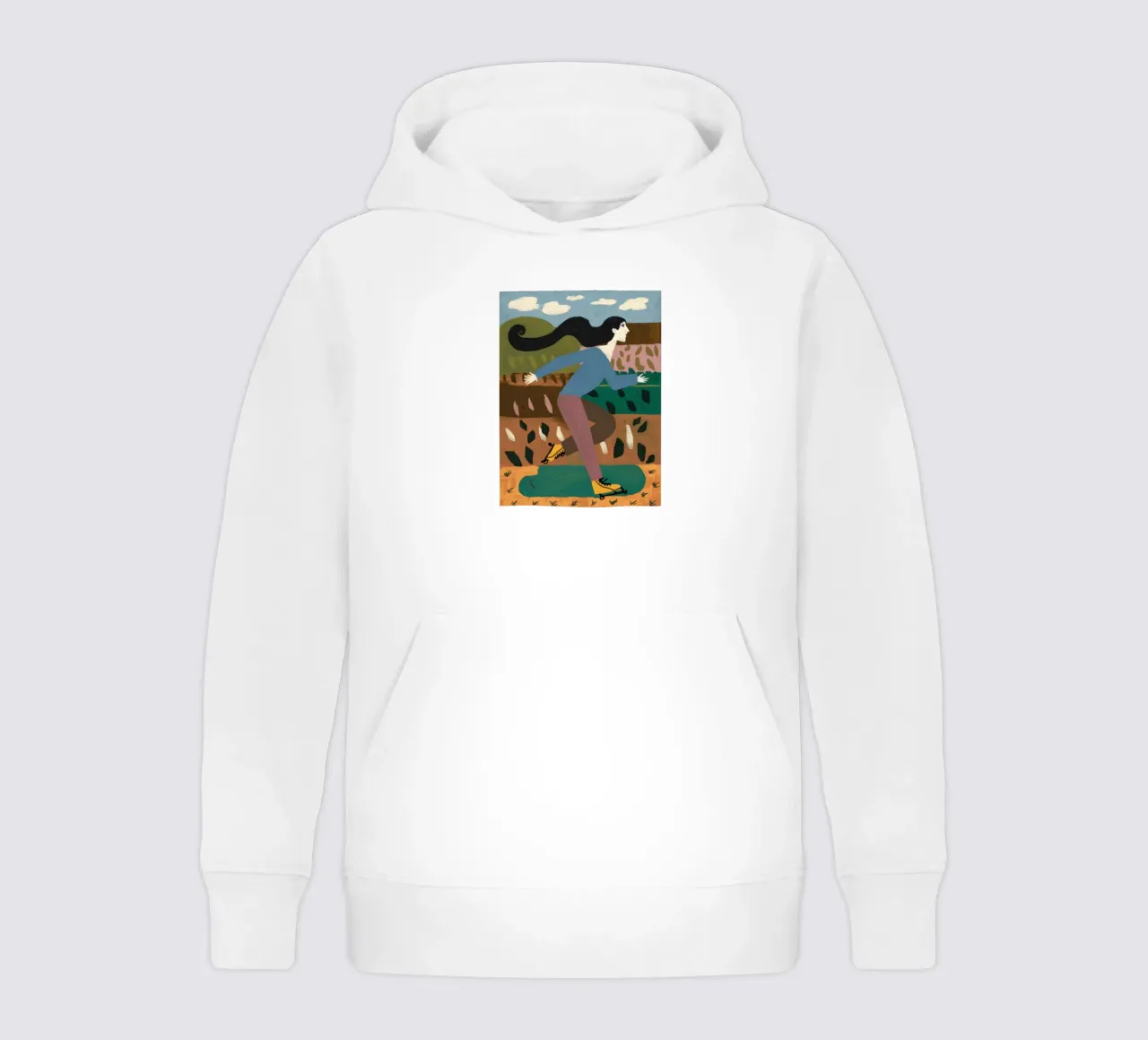 Giungla nuda in posa felpa bambino con cappuccio da Marigold Tiga