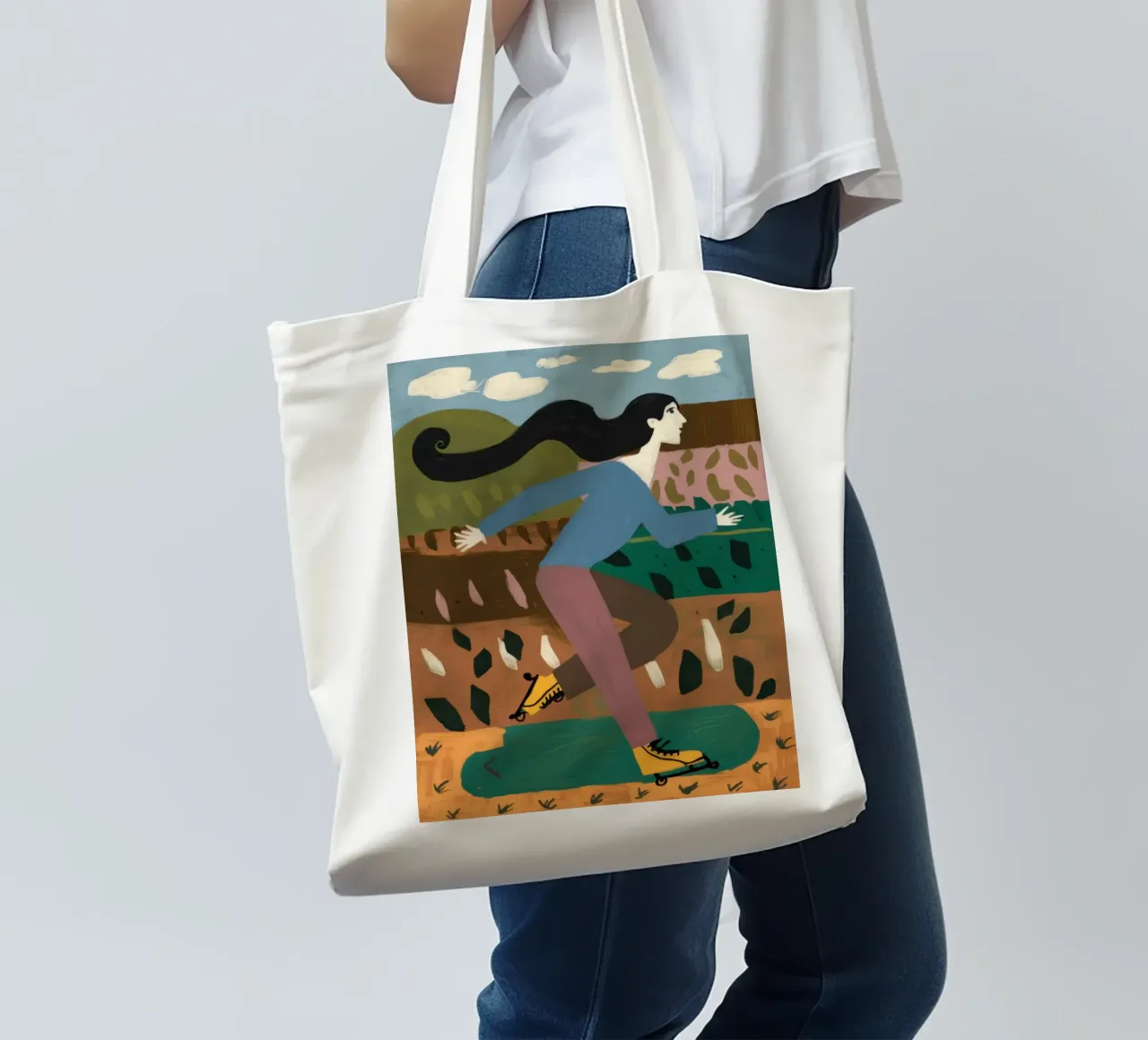 Giungla nuda in posa borsa in juta da Marigold Tiga