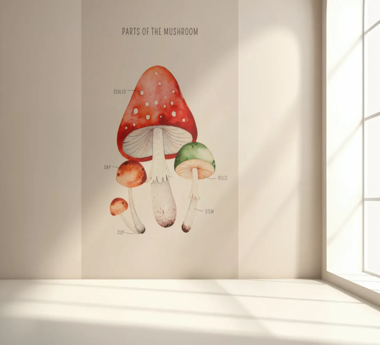 Mushroom Parts photo wallpaper by KIds Idea